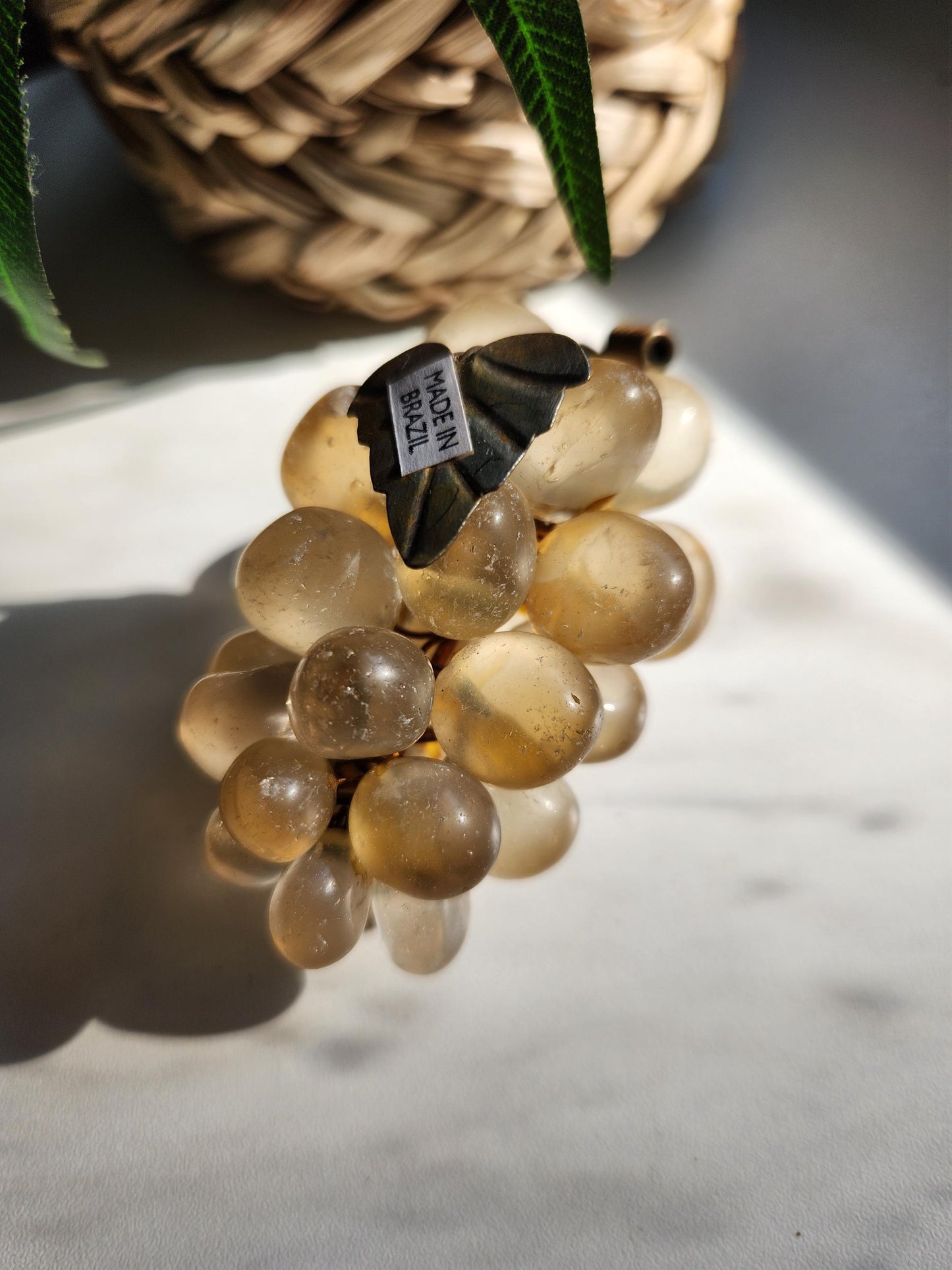 Amazing vintage citrine grapes from Brazil, genuine, natural, untreated 60
