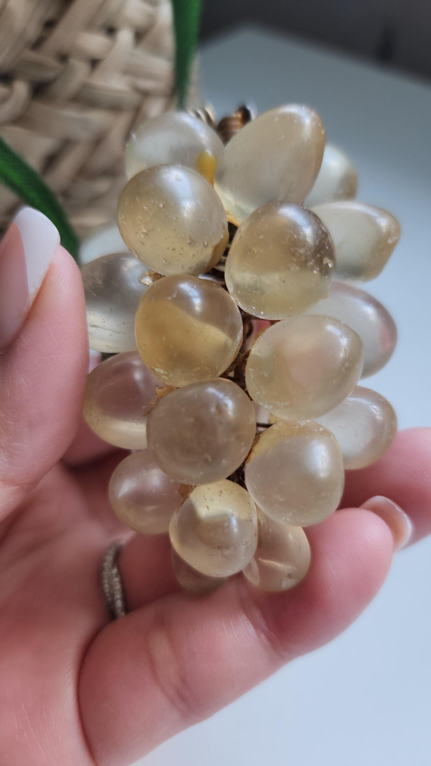 Amazing vintage citrine grapes from Brazil, genuine, natural, untreated 60