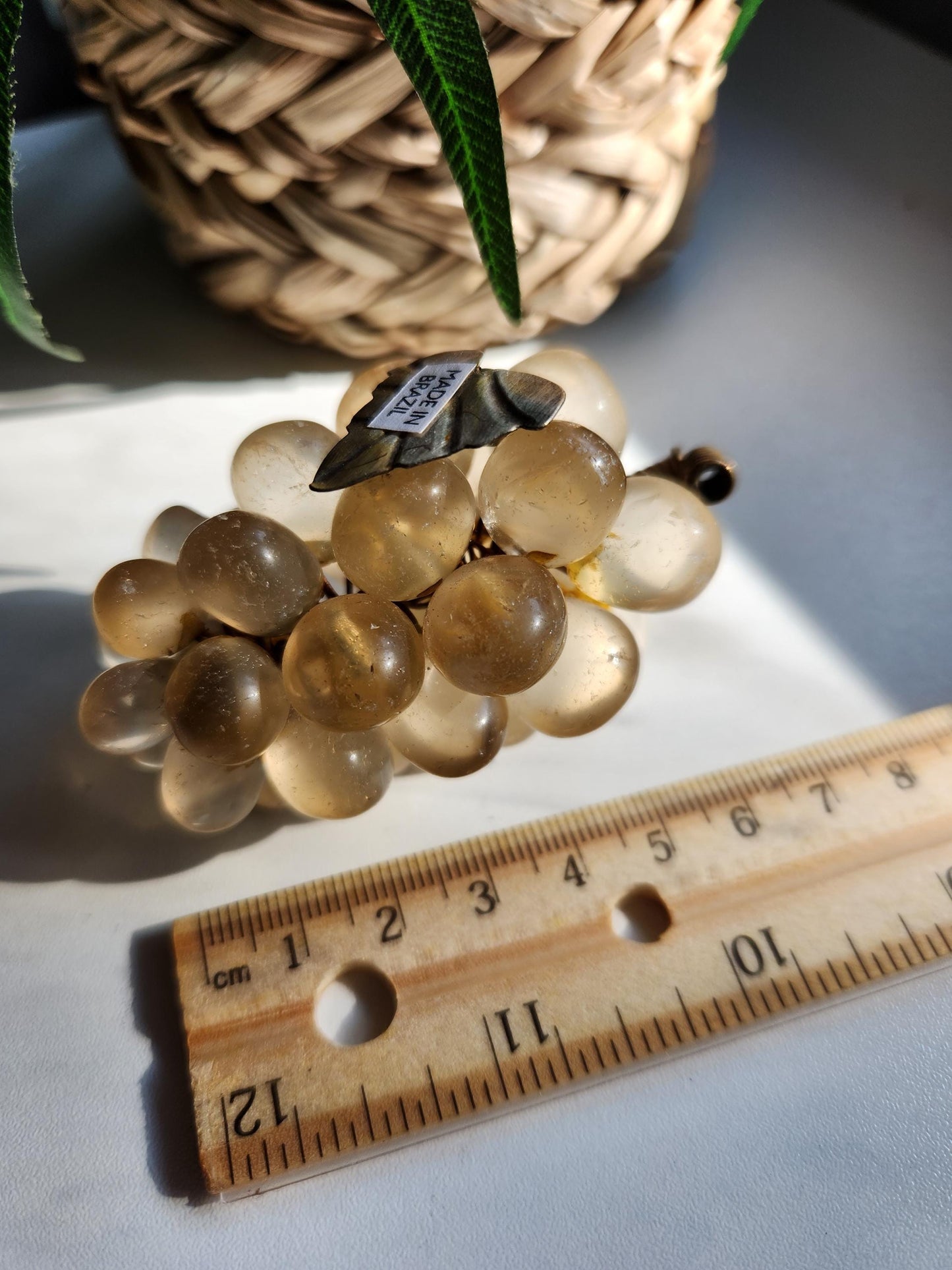 Amazing vintage citrine grapes from Brazil, genuine, natural, untreated 60