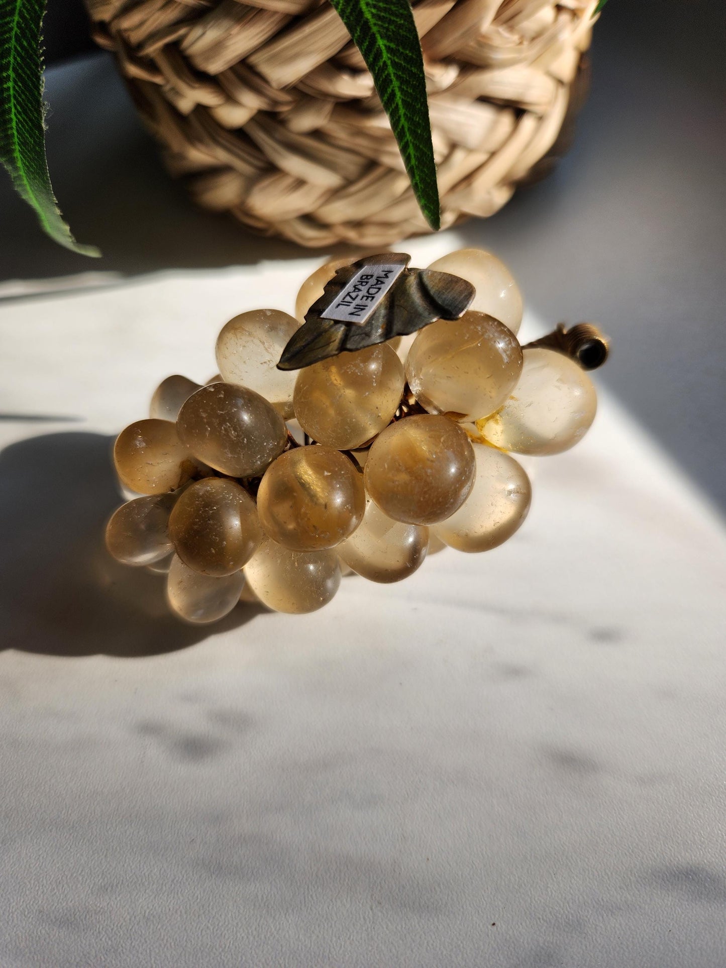 Amazing vintage citrine grapes from Brazil, genuine, natural, untreated 60