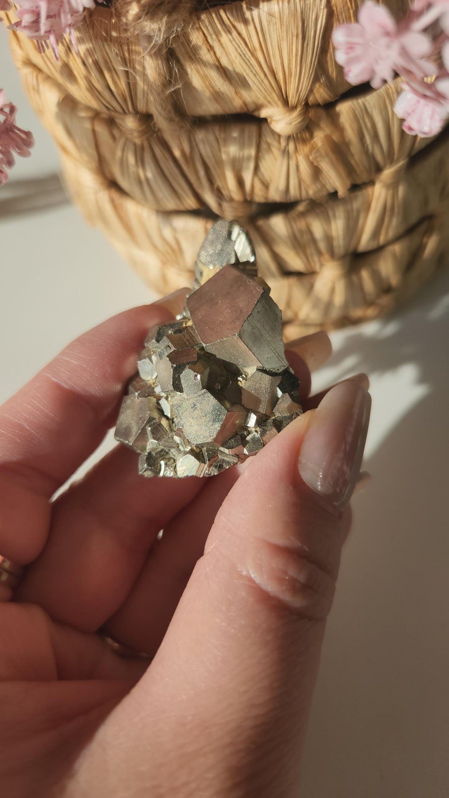 Amazing raw pyrite from Peru with cubic formations