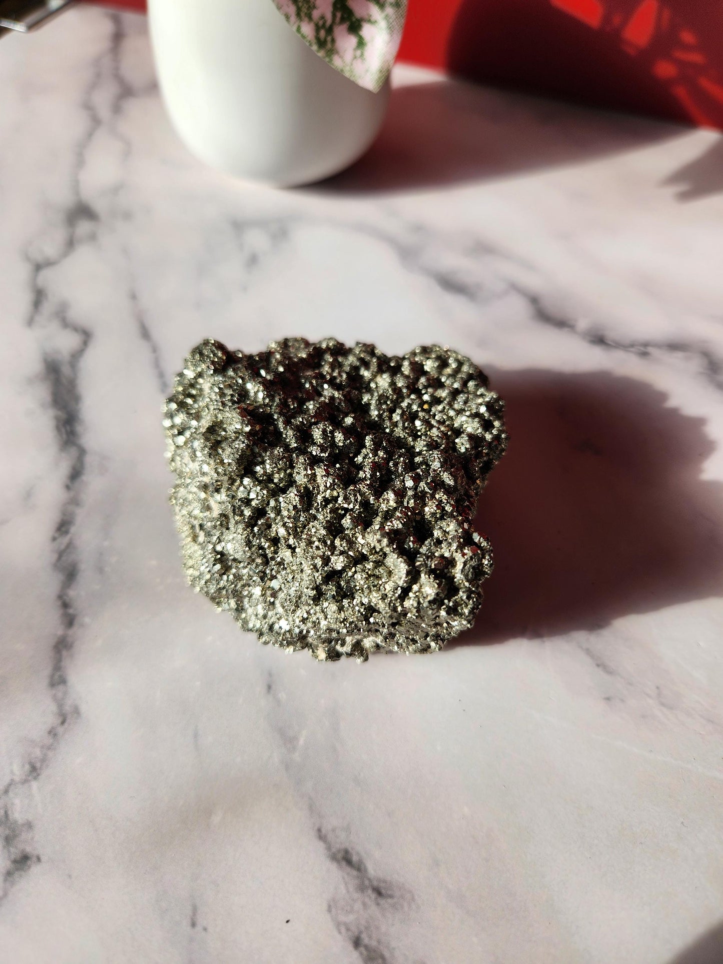 Sparkly druzy pyrite from Peru, raw pyrite, unpolished