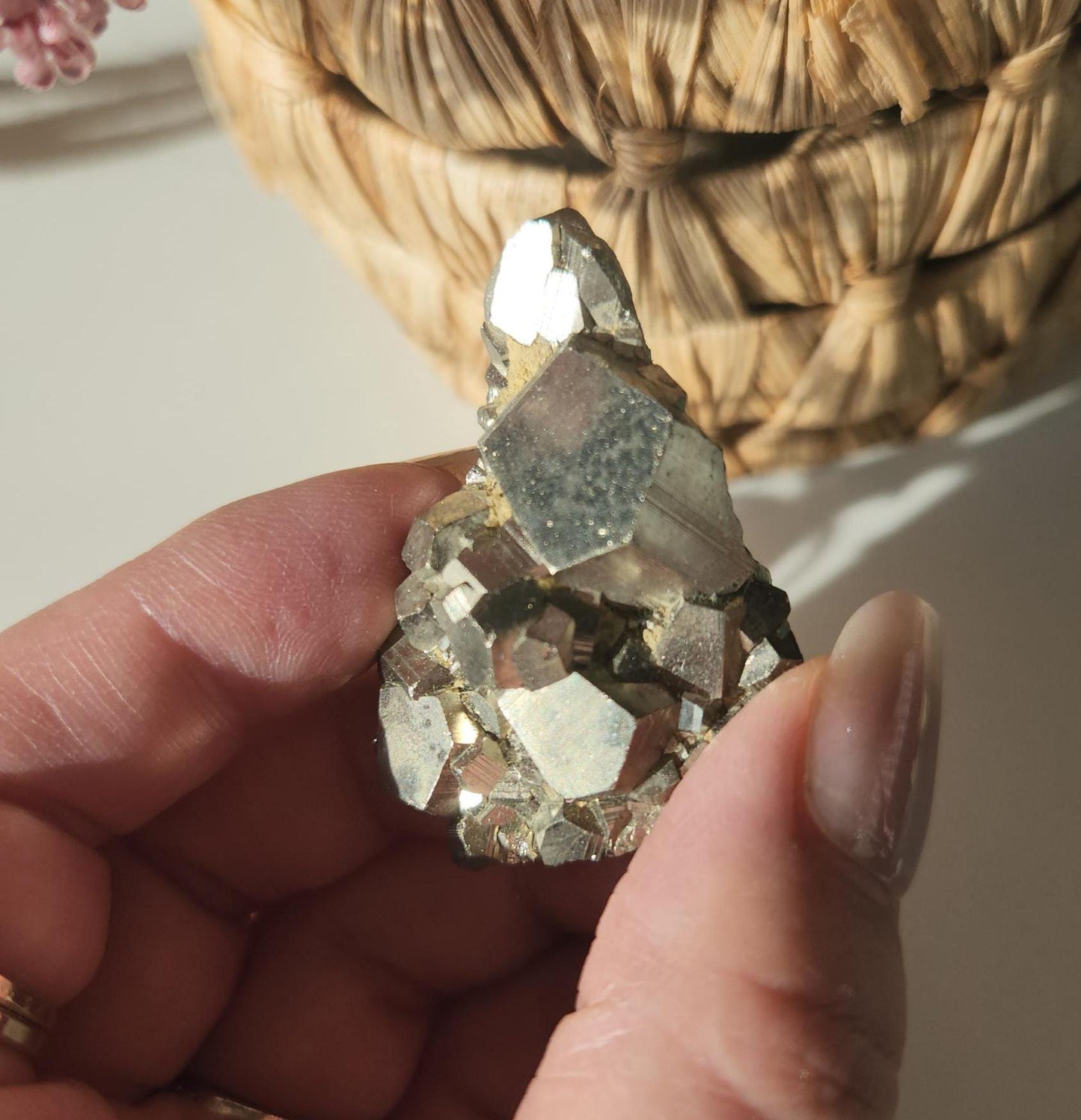 Amazing raw pyrite from Peru with cubic formations