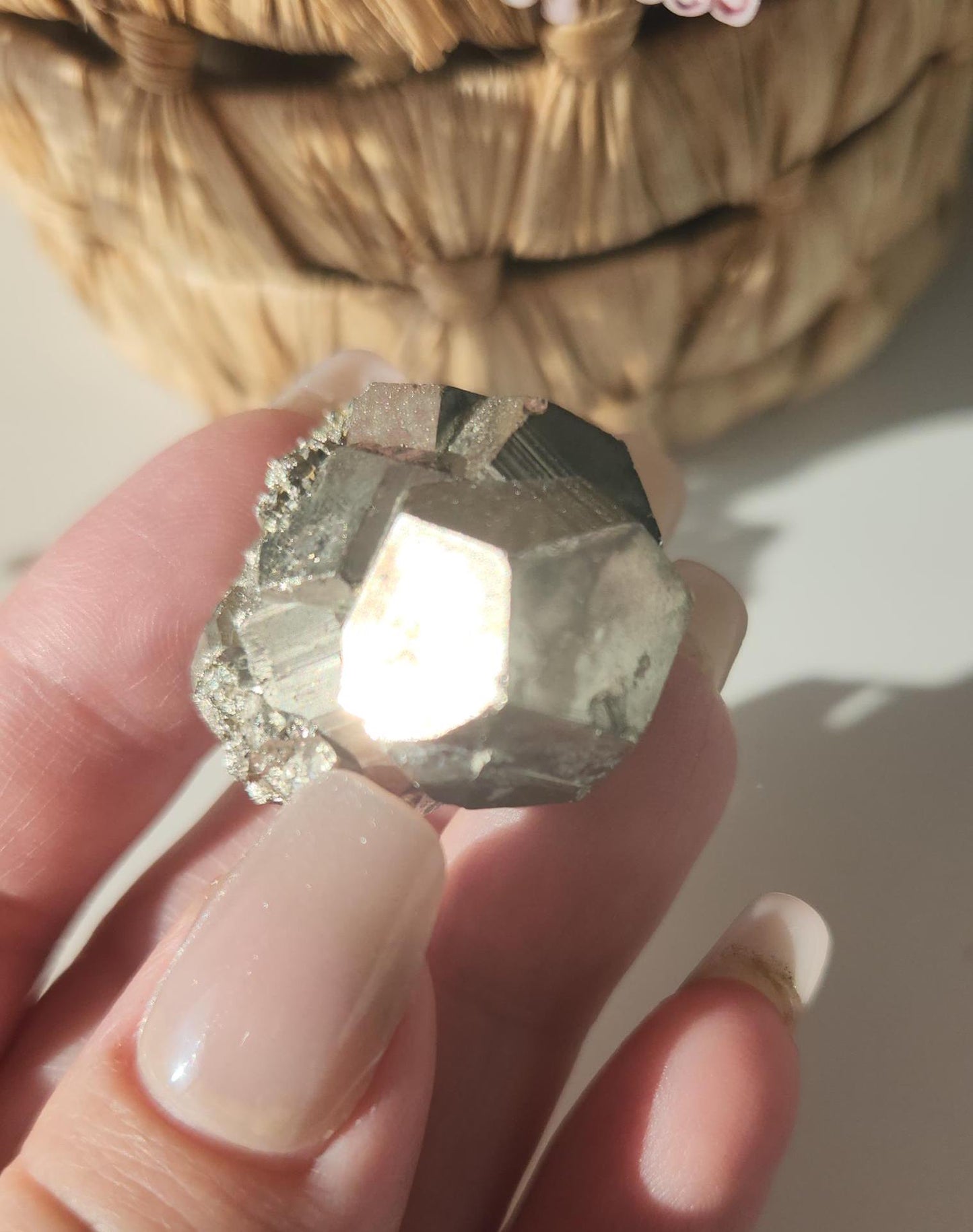 High quality raw pyrite from Peru with amazing formations
