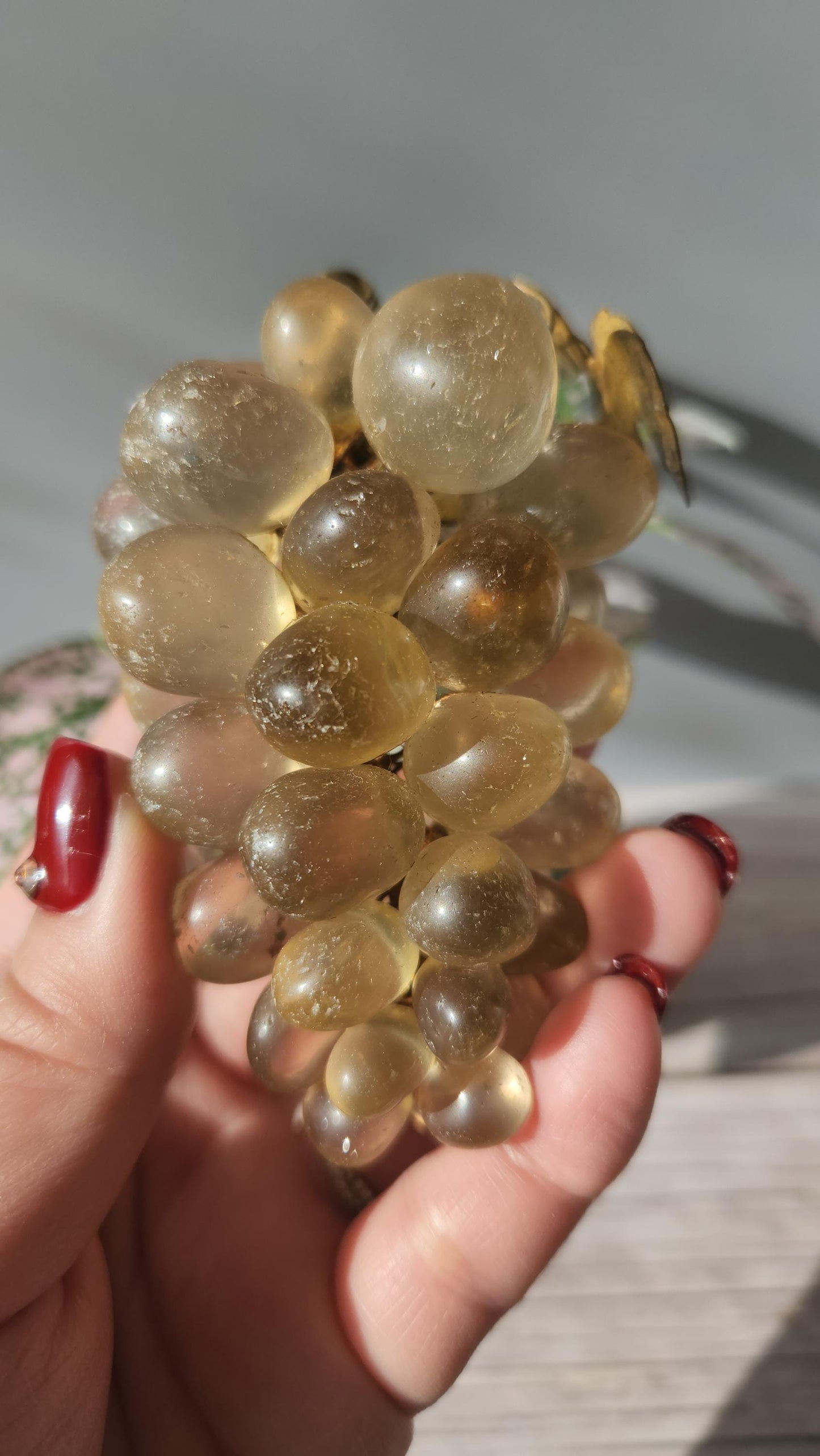 Beautiful large vintage citrine grapes from Brazil, natural citrine, untreated