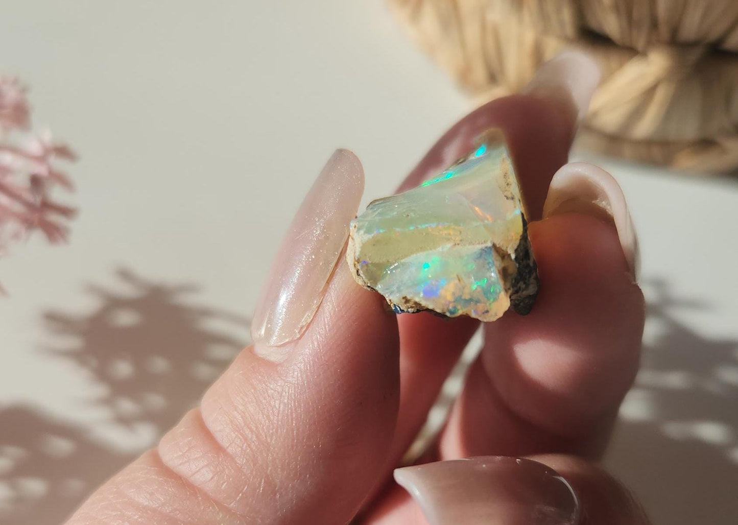 AAA Beautiful welo Ethiopian opal with amazing colors, natural real opal
