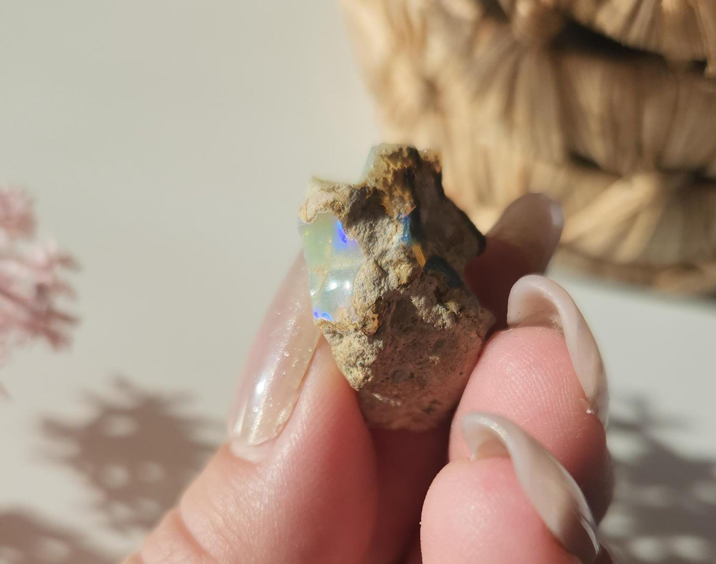 AAA Beautiful welo Ethiopian opal with amazing colors, natural real opal