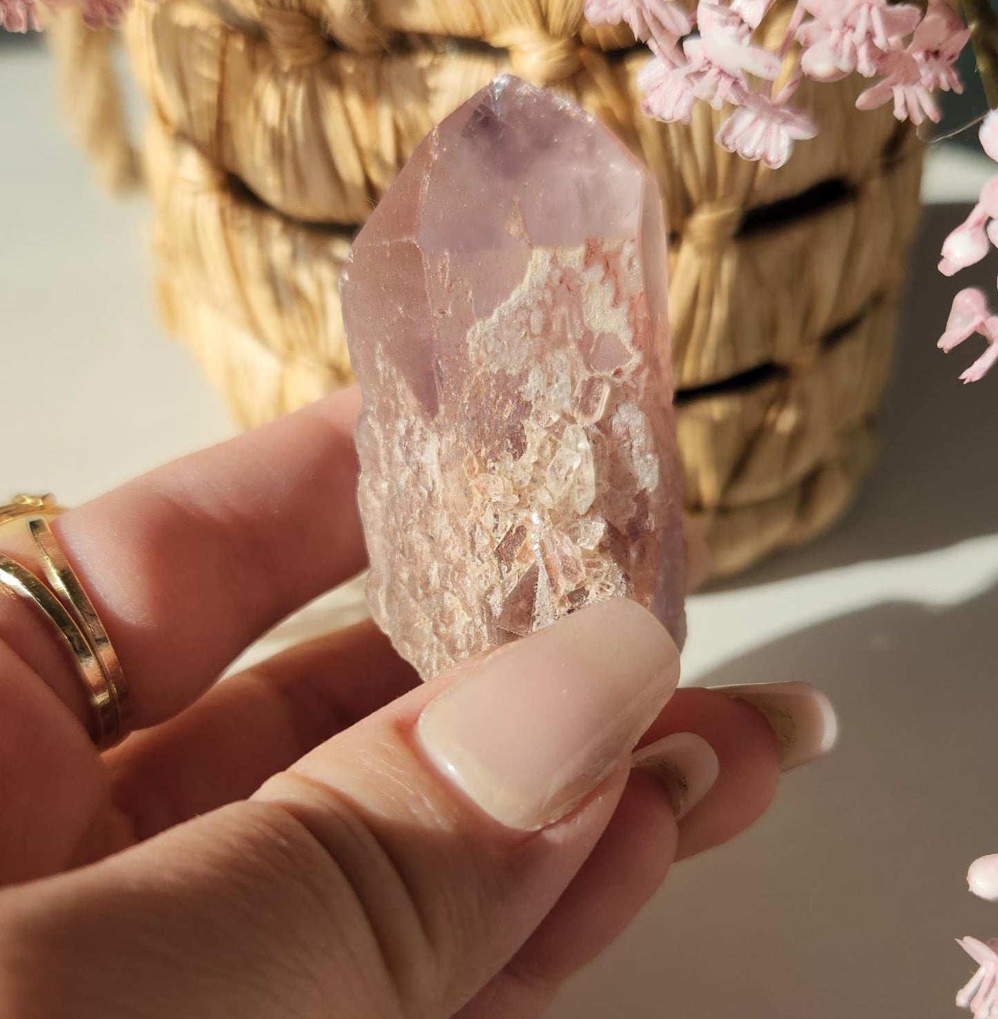 AAA beautiful rare cathedral Amethyst with oxidation by mother nature, self healed, raw, natural and unpolished from Brazil