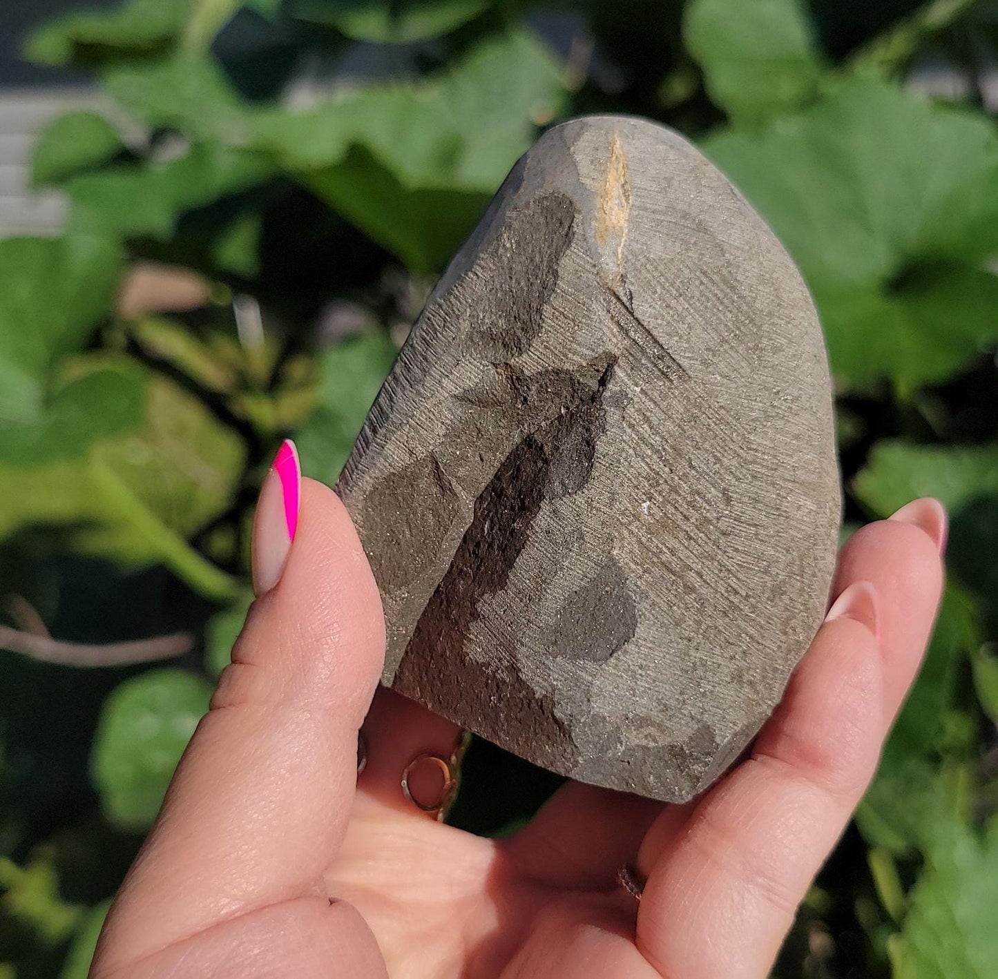 Beautiful brown rainbow amethyst cutbase from Uruguay, natural color