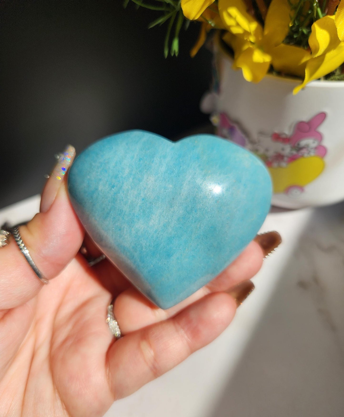 Beautiful High quality natural trollite/trolleite heart from Brazil
