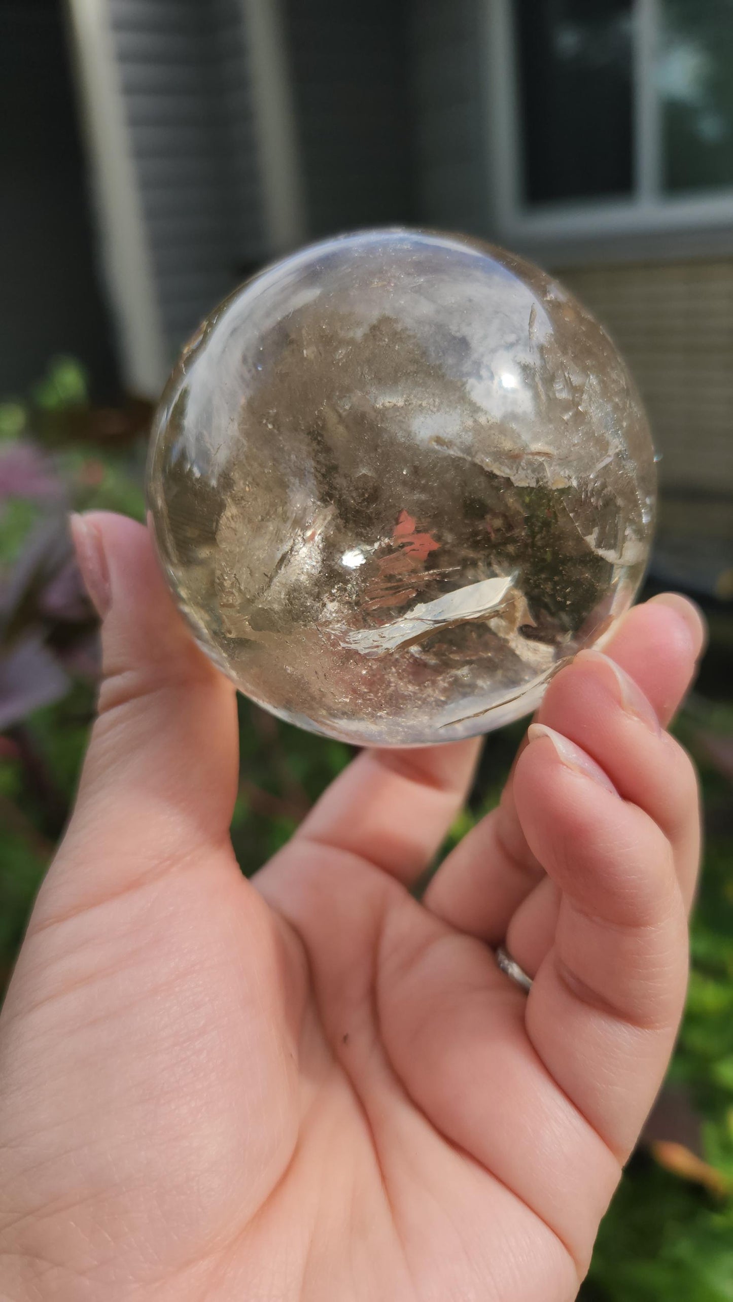 Beautiful Citrine sphere, light honey citrine from Brazil, genuine, untreated  333C