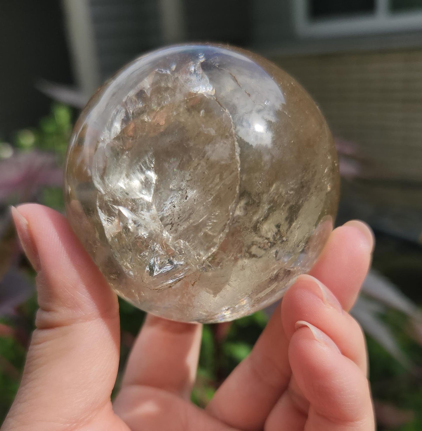 Beautiful Citrine sphere, light honey citrine from Brazil, genuine, untreated  333C