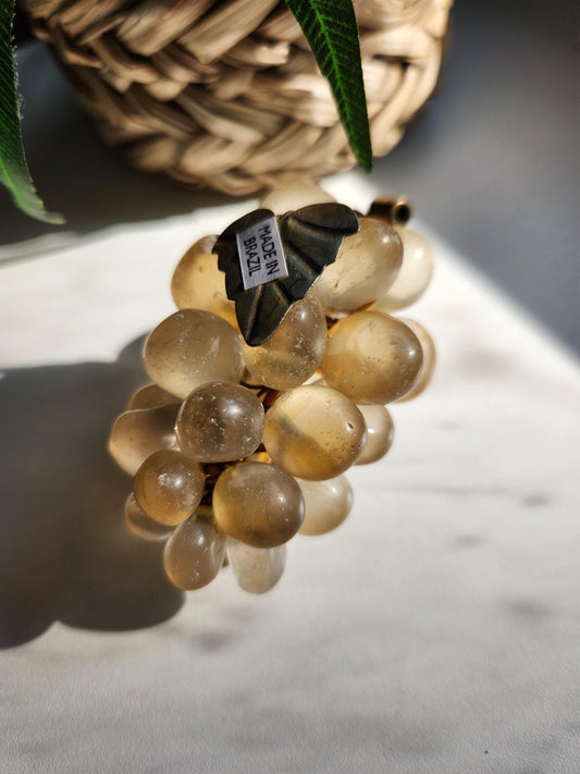 Amazing vintage citrine grapes from Brazil, genuine, natural, untreated  60