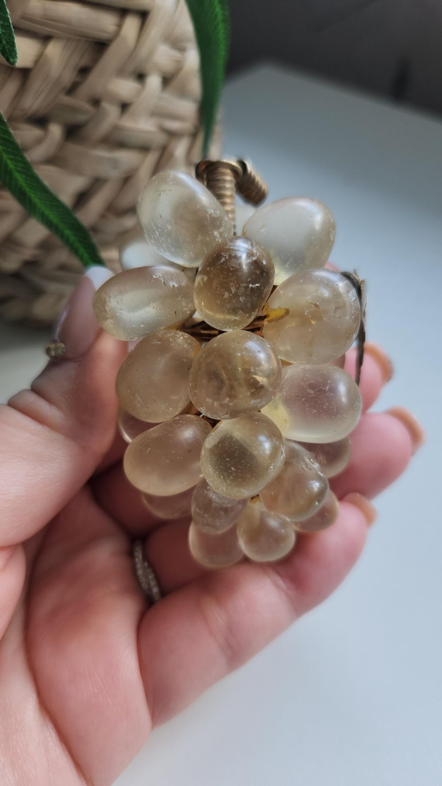 Amazing vintage citrine grapes from Brazil, genuine, natural, untreated  60