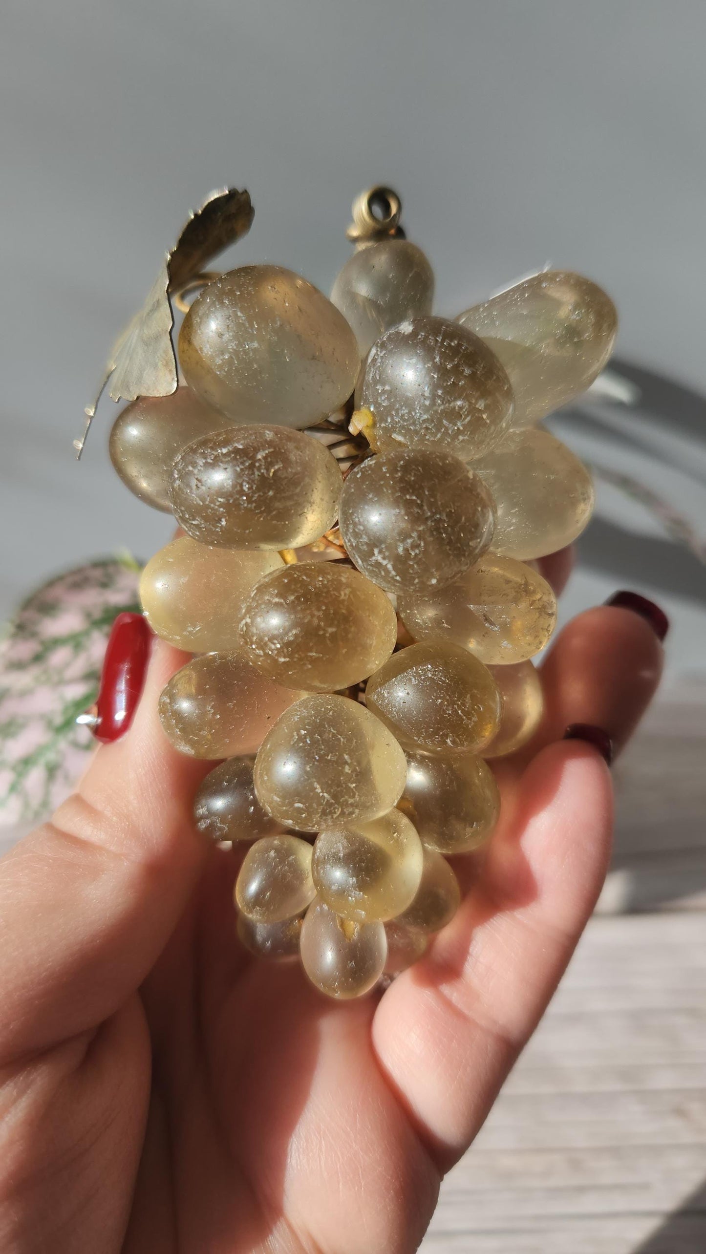 Beautiful large vintage citrine grapes from Brazil, natural citrine, untreated