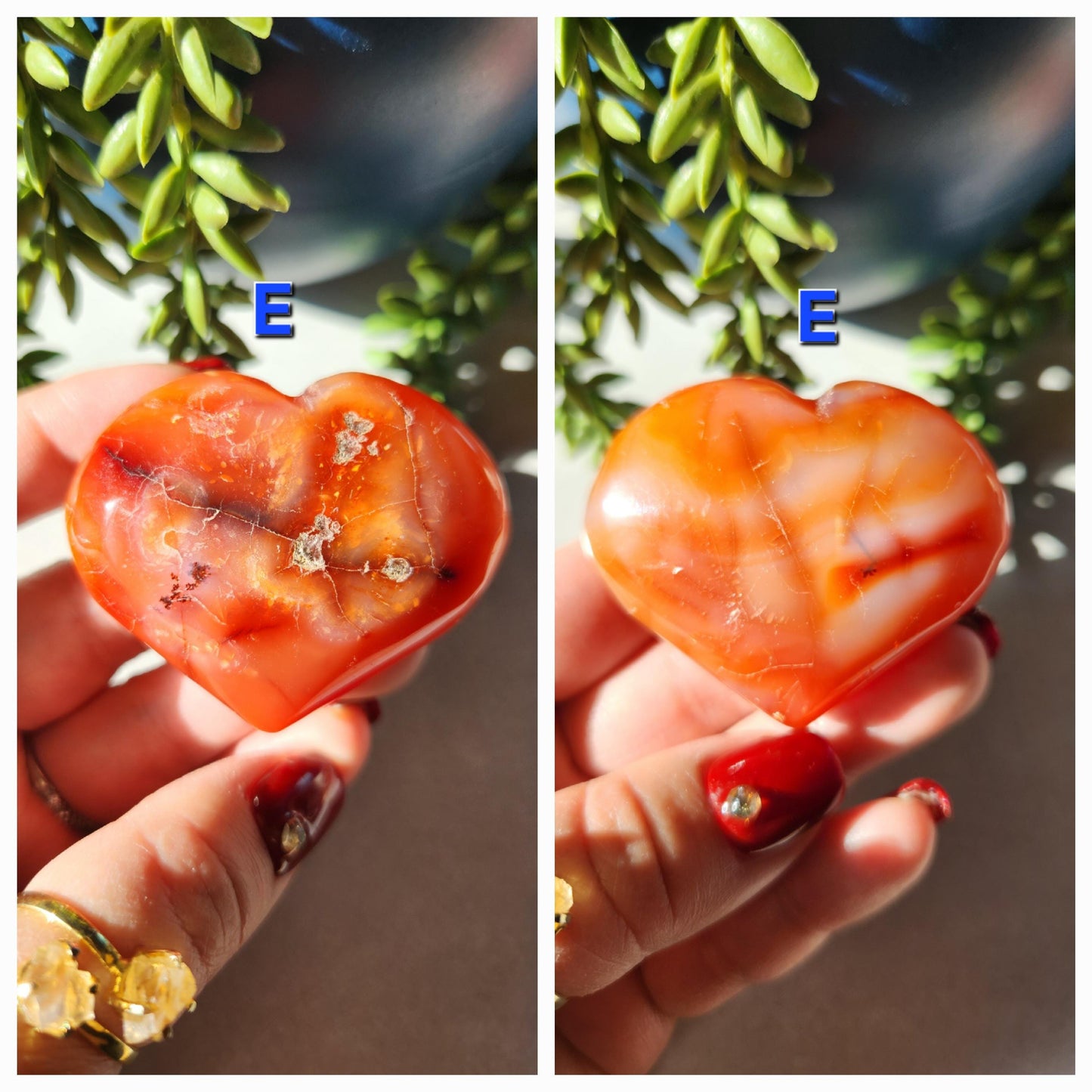 You pick - Carnelian heart carvings from Madagascar with unique patterns, beautiful natural carnelian