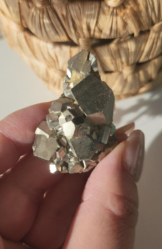 Amazing raw pyrite from Peru with cubic formations