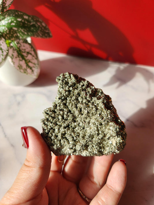 Sparkly druzy pyrite from Peru, raw pyrite, unpolished