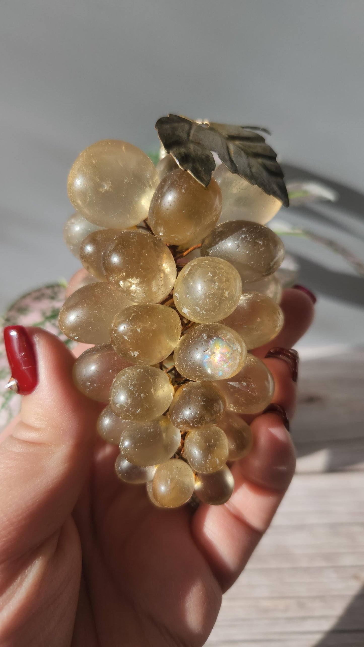 Beautiful large vintage citrine grapes from Brazil, natural citrine, untreated
