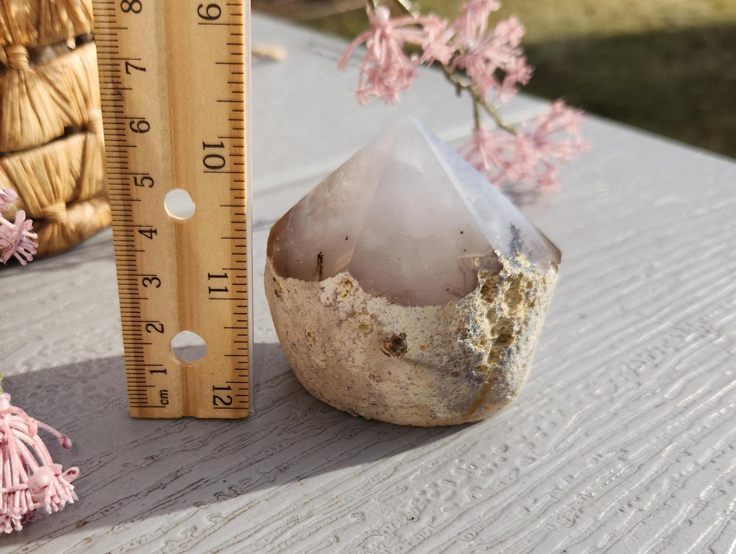 Amazing half polish agate