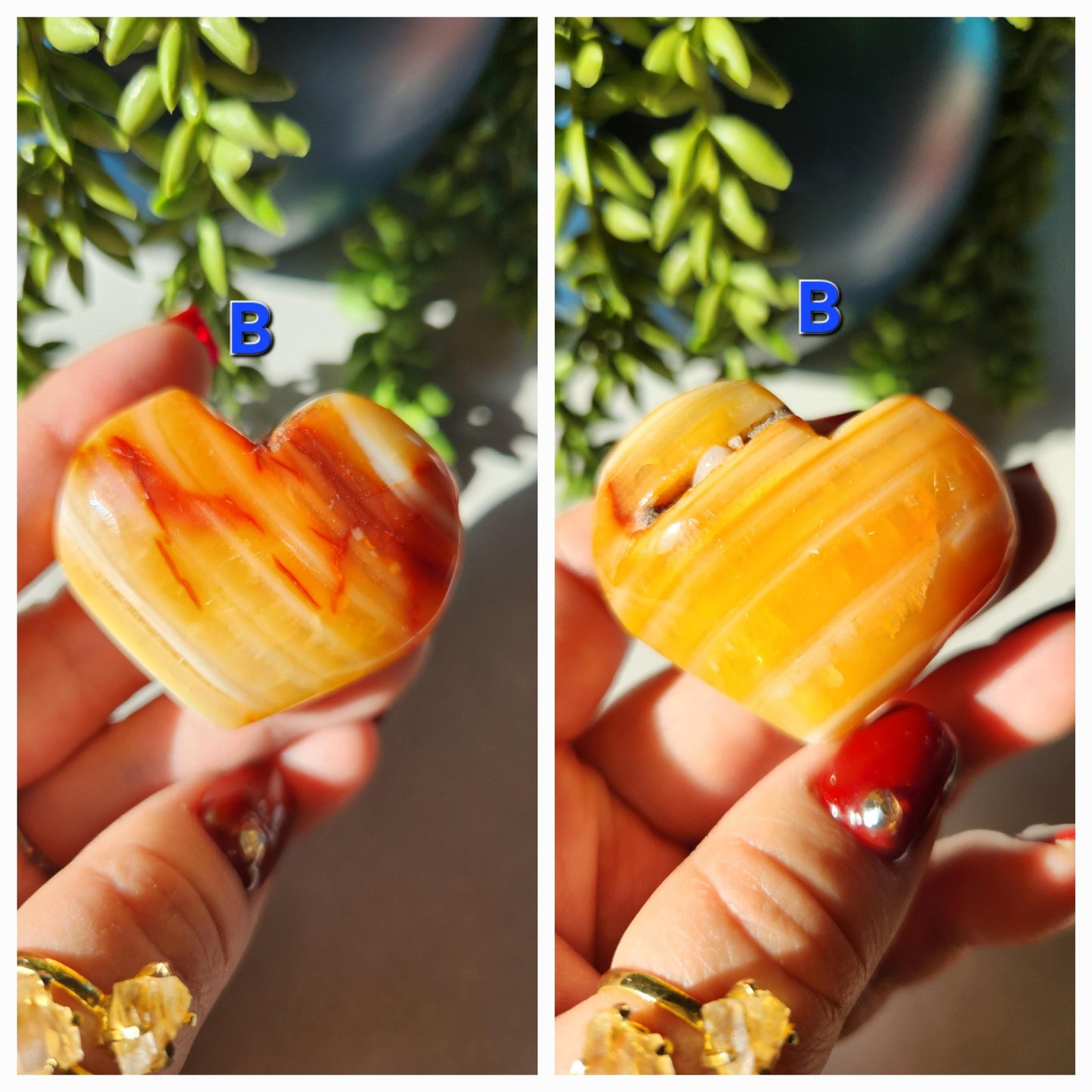 You pick - Carnelian heart carvings from Madagascar with unique patterns, beautiful natural carnelian