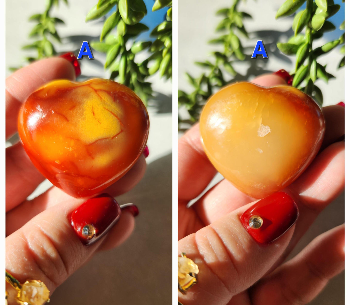You pick - Carnelian heart carvings from Madagascar with unique patterns, beautiful natural carnelian