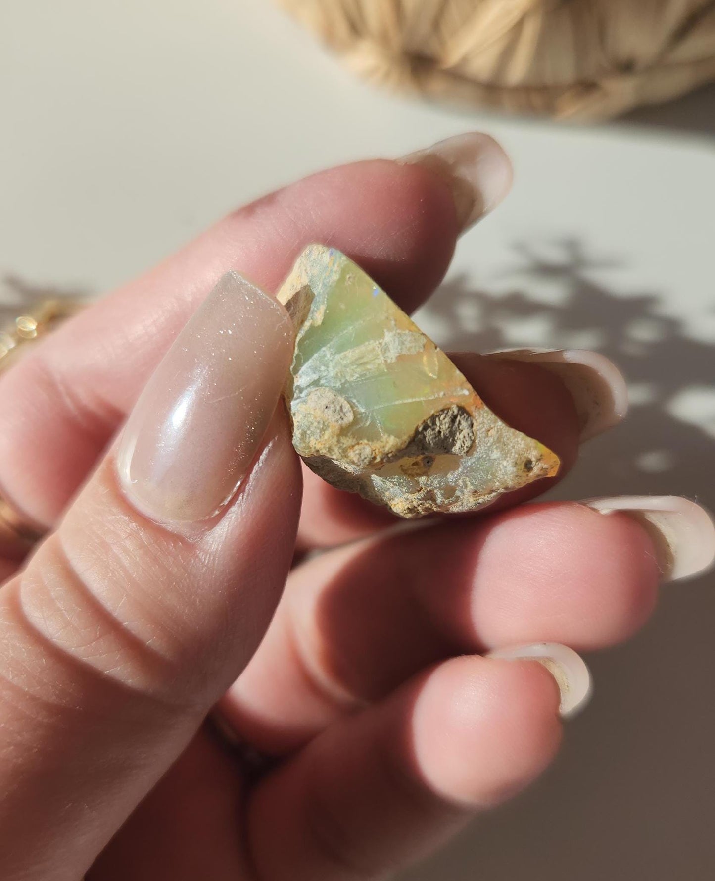 AAA Beautiful welo Ethiopian opal with amazing colors, natural real opal