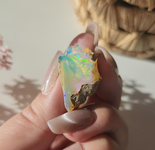 AAA Beautiful welo Ethiopian opal with amazing colors, natural real opal