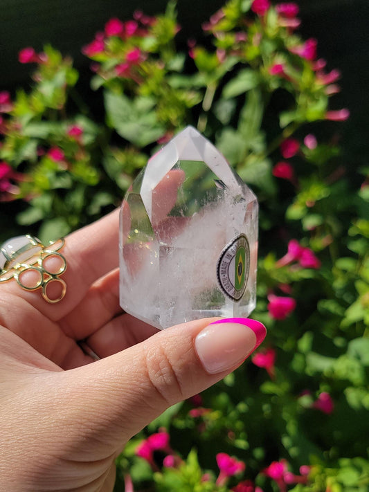 Amazing high quality clear quartz tower from Brazil N30