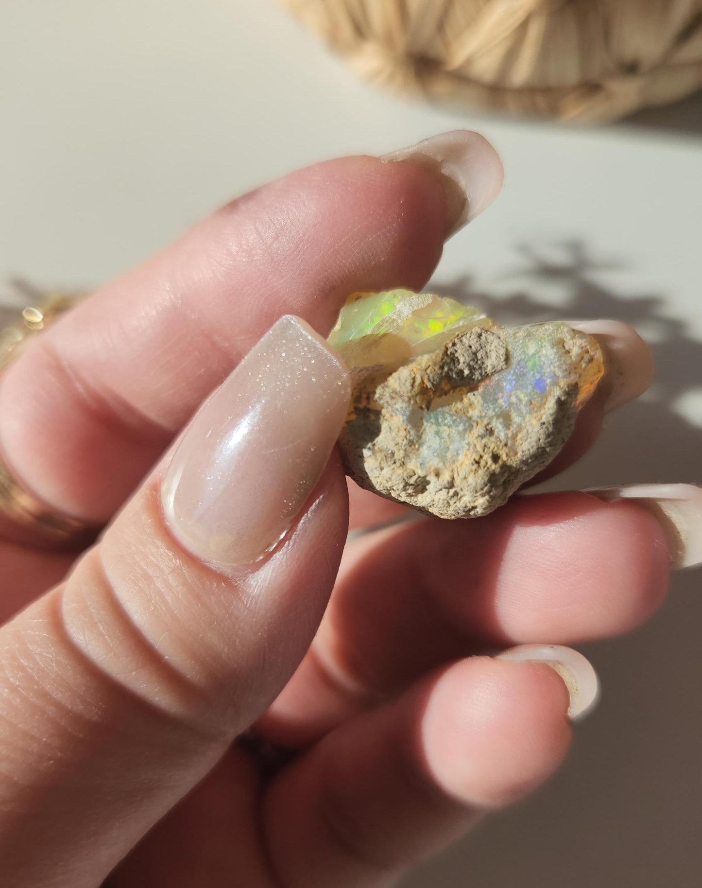 AAA Beautiful welo Ethiopian opal with amazing colors, natural real opal
