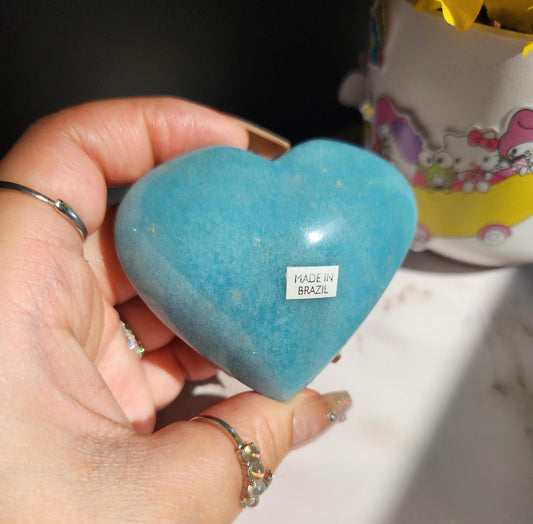 Beautiful High quality natural trollite/trolleite  heart from Brazil